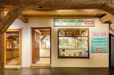 Ein Milchladen aus Nördlingen ist im Museum aufgebaut.