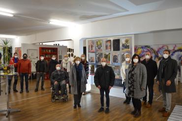 Models und Organisator*innen des inklusiven Fotoprojekts "Lebens(t)räume". 