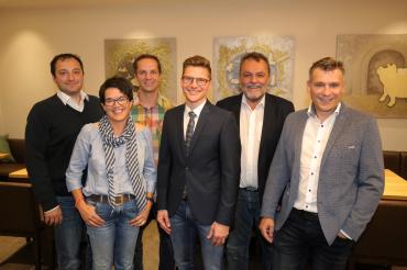 Der amtierende Vorstand der PWG Nördlingen von links nach rechts Peter Romano, Susanne Vierkorn, Dr. Georg Frank, OB David Wittner, Johannes Ziegelmeir, Michael Kemnitzer.
