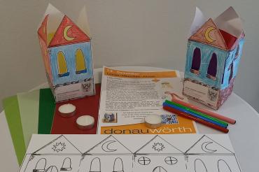 Luzien-Häuschen zum Basteln. 