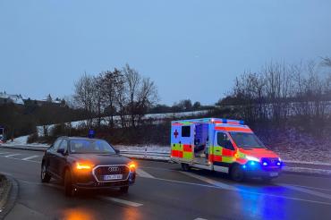 Auf der B 25 Höhe Harburg kam es heute Morgen zu einem Verkehrsunfall. 