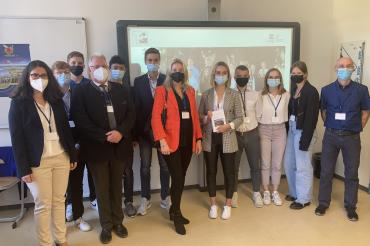 Das Bild zeigt Schüler*innen des THG bei der Schülerbegegnung in Zwickau. 