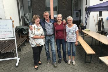 Spendenübergabe im September: Erna Dirschinger, Bürgermeister Lussi, Ida Rau, Irmgard Lussi.