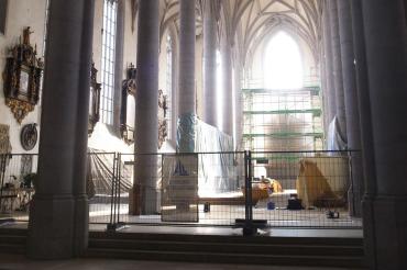 Innenraum der Kirche St. Georg in Nördlingen