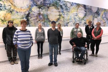 Das Bild zeigt die neuen Rätinnen und Räte hintere Reihe von links nach rechts: Erhard Fickel, Nicole Schaffus, Theresa Keßler, Daniela Gerngroß, Mickel Schwab  Vordere Reihe. Petra Meindl, Dirk Kunisch, Jörg Neuhäusler, Karola Kuczmann