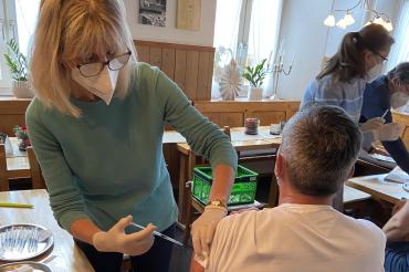 Sonderimpftermin im Wengers Brettl in Nördlingen. 