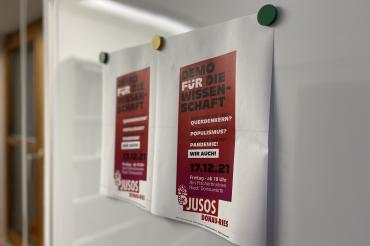 Flyer "Demo für die Wissenschaft" 