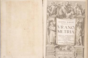 Die Titelseite der Uranometria.