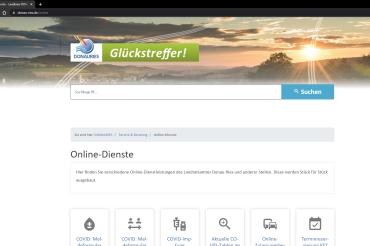 Die neue Homepage des Landratsamts.