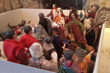 Die historische Krippe im Donauwörther Heimatmuseum. 