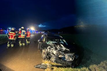 Verkehrsunfall am 03. Dezember auf der B 25. 