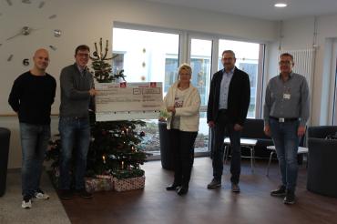 Das Bild zeigt Heiko Dinkelmeier, Björn Kannler, Karola Müller, Thomas Mayer, Bernd Schneid