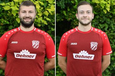 Niko Schröttle (links) und Michael Haid werde auch in der nächsten Saison die zweite Mannschaft des TSV Rain trainieren.