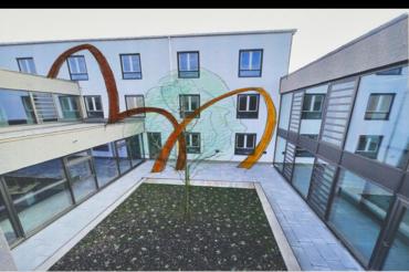 Das Bild zeigt das Siegermodell vom Kunst am Bau Wettbewerb von Clemens Brocker