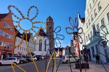 Das Bild zeigt die Reichsstraße in Donauwörth