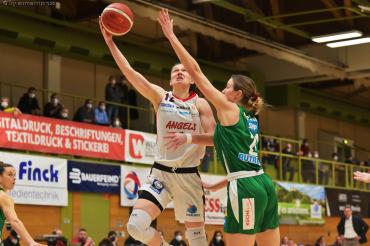 Das Bild zeigt ein Ausschnitt aus dem Spiel der Eigner Angels gegen Keltern