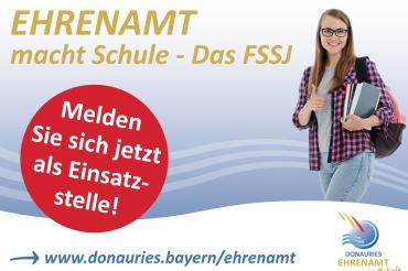 Flyer zu "Ehrenamt macht Schule - Das FSSJ"