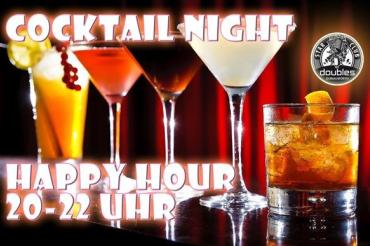 Das Bild zeigt ein Plakat zur Happy Hour des doubles Starclubs