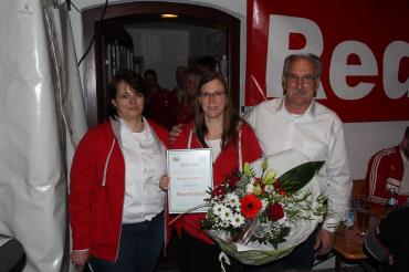 Zu sehen sind Cornelia Beck, Pamela Fröhlich und Erhard Witt. 