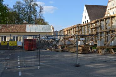 Das Hotel Krone in Oettingen wird derzeit saniert. 