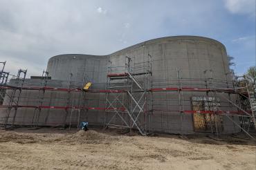 Der neue Hochbehälter in der Parkstadt. 