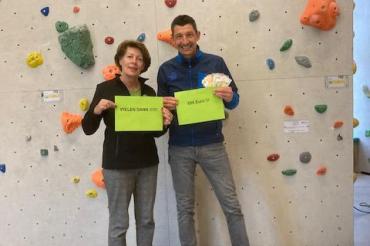 Charlotte Frank und Michael Schleier vom Team des Kraxlstadls Donauwörth