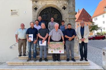 Helmut Haas, Friedrich Feldmeier, David Wittner, Gudrun Gebert-Löfflad,  verabschiedet, Gerhard Feldmeier, Günther Wiedemann, Lucas Löfflad, Jörg Ackermann, Jürgen Haas