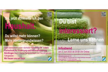 Infoabend Fachschule für Ernährung und Haushaltsführung