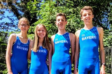 Von links: Giulia und Chiara Göttler, Luca Schreitmüller, Luis Rühl