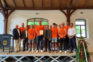 Das Bild zeigt Die Basketball-Herren des TSV 1861 Nördlingen