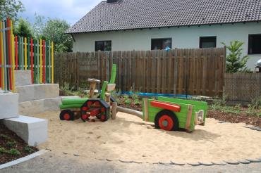 Der neue Spielplatz in der Mertinger Straße in Asbach-Bäumenheim wurde nach dem Motto "Landwirtschaft" gestaltet. 