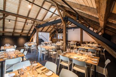 Das Restaurant "Malzboden" von innen. 