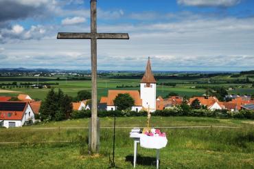 Das Bild zeigt den Kirchberg in Großsorheim.