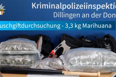 Polizei Drogenfund Donau-Ries 