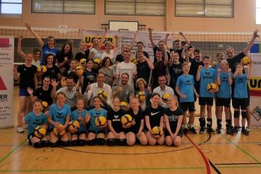 VSC-Volleyballer trainieren mit Bundesliga- und Nationalmannschaftstrainer Max Hauser 