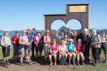 Alpenverein am Neunerköpfle. 