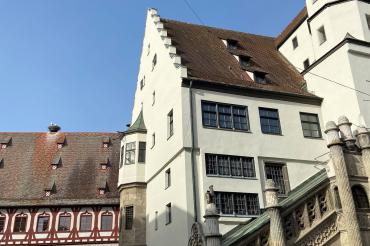 Das Bild zeigt das Nördlinger Rathaus.