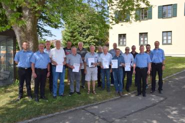 Mitglieder der Jahreshauptversammlung der Freiwilligen Feuerwehr Marxheim. 