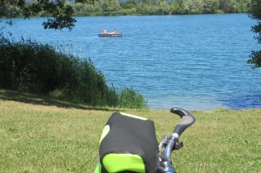 Der Badesee in Hamlar. 