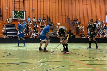 Marek Sedelmeier (23) und Hofer Philipp (56) im Spiel gegen Heidelberg. 