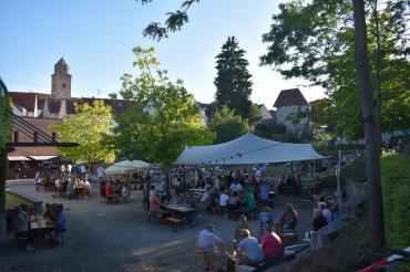 Freilichtbiergarten an der Donauwörther Freilichtbühne 
