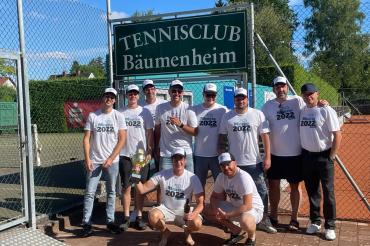 Das Bild zeigt die Herrenmannschaft des TC Bäumenheim.