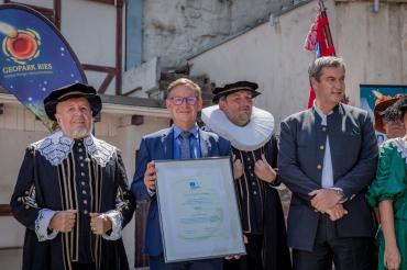 Urkundenverleihung Unesco Global Geopark Ries