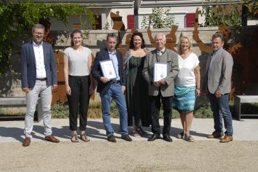 Auszeichnung des Via Claudia Augusta Fernradwegs