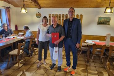 Das Bild zeigt das geehrte Mitglied Helmut Moll.