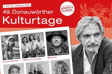 Das Bild zeigt das Plakat der Donauwörther Kulturtage.