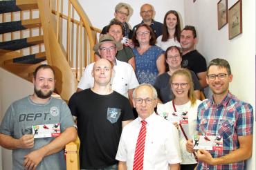 Das Bild zeigt die Gewinner der Gewerbeschau.