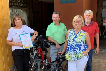 Auf dem Bild zu sehen (von links): Brigitte Kundinger-Schmid, Albert Riedelsheimer, Bärbel Stahl, Johannes Thum.