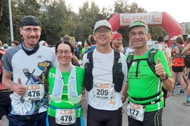 Auf dem Foto zu sehen (von links): Henning Breuer, Siomone Müller, Bernhard Satzenhofer und Hans Niederhuber. 