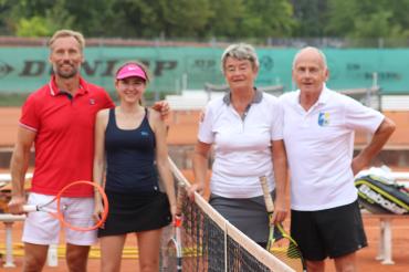 Das „Präsidenten-Doppel“ mit links Dr. Georg Hoblik und Livia Karall (PTK) und rechts Sibylle Lutzkat und  Hermann Schröder (TCD).